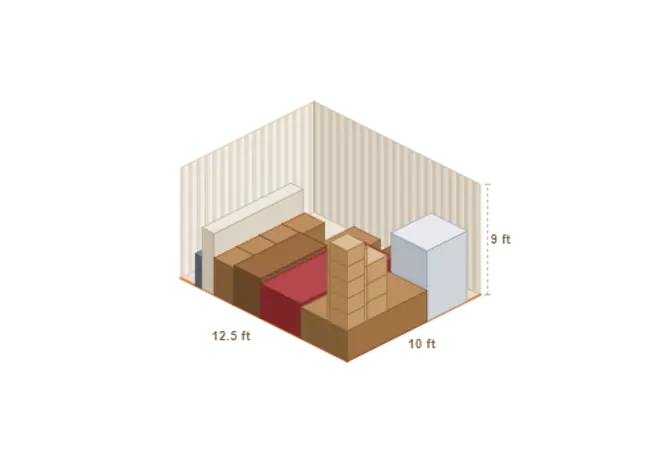 5' × 11' storage unit