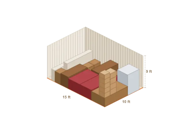 4' × 14' storage unit