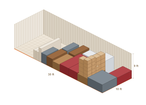 11' × 11' storage unit
