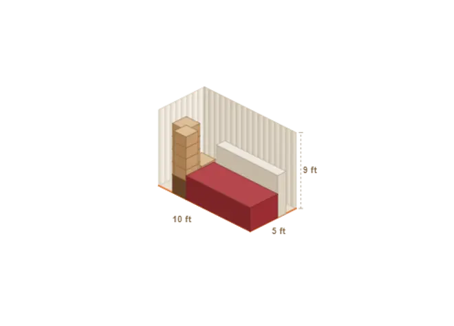 10' × 4' storage unit