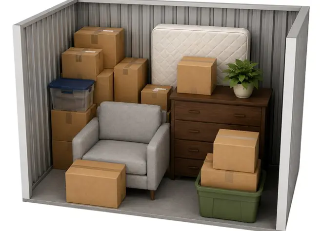 3' × 3' storage unit