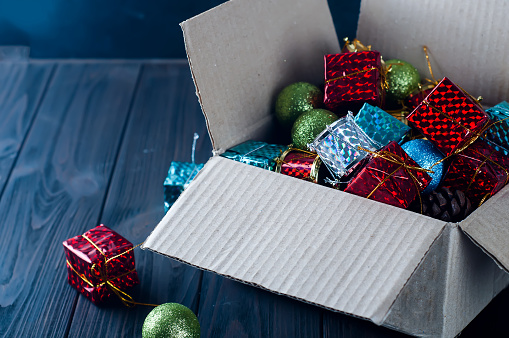 holiday decoration storage in a box